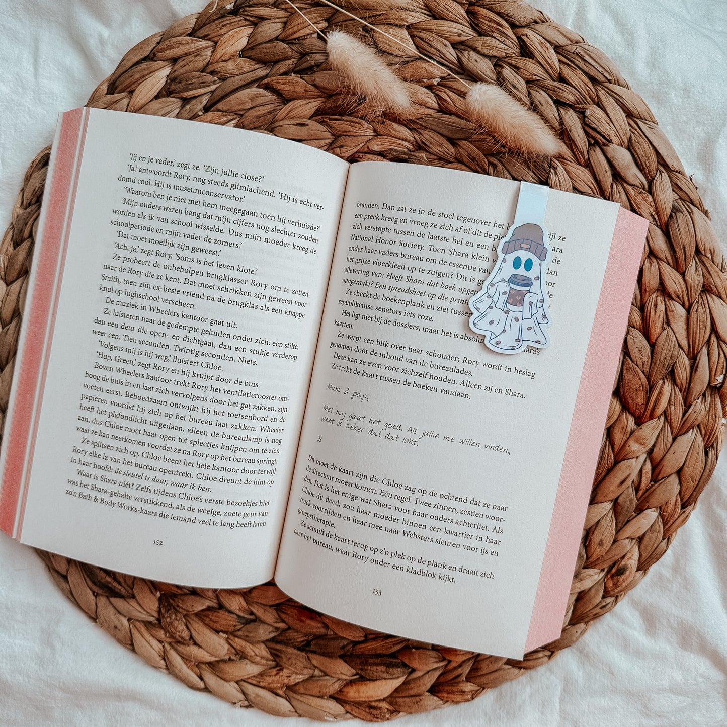 Magnetische boekenlegger spookje