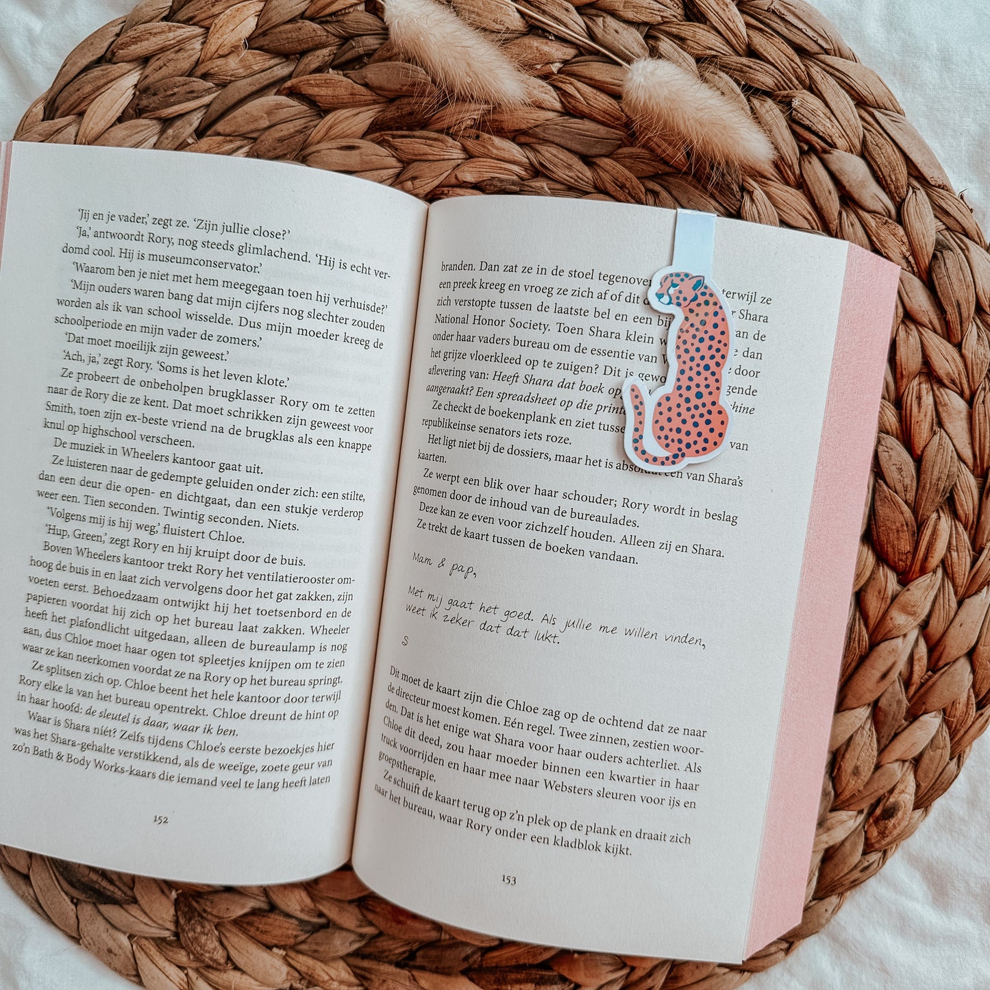 Magnetische boekenlegger panter