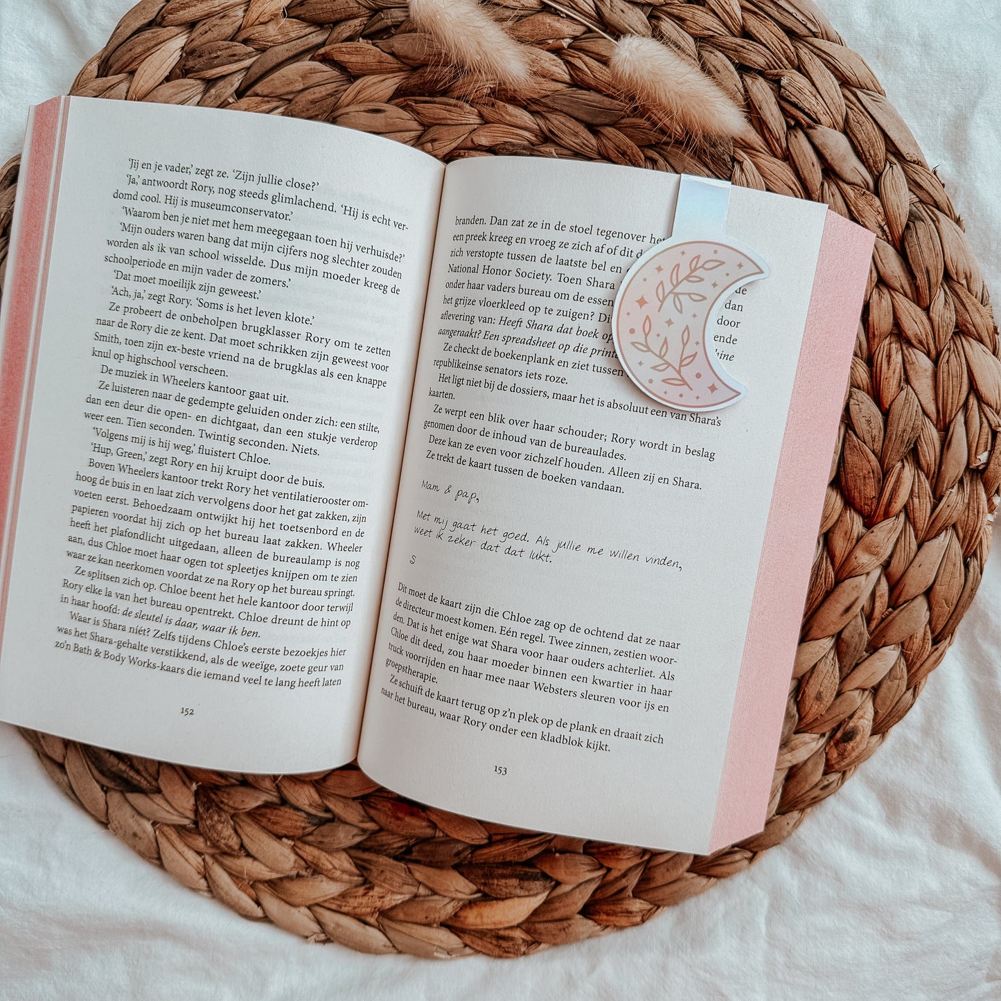 Magnetische boekenlegger maan